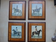 Czterech żołnierzy jazdy na starych deskach