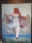 Beksiński obraz ręcznie malowany  akrylami