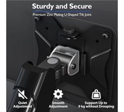 Podwójny uchwyt do monitorów 13–32” ze sprężyną gazową