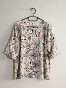 Luźna bluzka we wzory handmade 