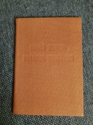 stary dokument książeczka inwalidy wojennego-wojskowego