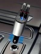 Ładowarka samochodowa 120 W z wysuwanymi kablami