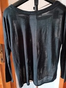 ZARA – SZARA BLUZKA Z MIESZANYCH MATERIAŁÓW   M / 38 / 10