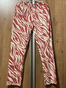 Spodnie damskie, bawełniane na gumce ,s.Oliver -S/M - beżowo,czerwone, nowe
