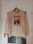 Bluza beżowa ze wzorem