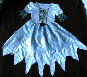 Suknia karnawałowa zjawa duch r 128-152, 8-11 l 