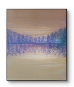 "Failing light" autorski obraz akrylowy z certyfikatem autentyczności 