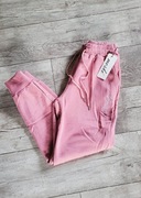 Moski ocieplane  spodnie dresowe z wysokim stanem S/M