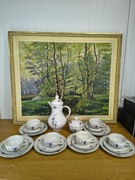 Zestaw kawowy Freiberg Porzellan GDR – vintage