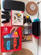 Nintendo Switch OLED – Stan Idealny + Gry + Dodatki (