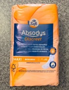 Absodys Maxi nowe wkładki urologiczne na nietrzymanie moczu 16 szt. 