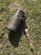 Przedwojenna polska puszka na maskę RSC - Bank Ostrów Wielkopolski