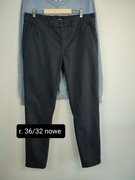 Granatowe spodnie męskie chinos Lindbergh Superflex rozmiar 36x32