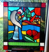 OPIEKUN- witrażowy obraz