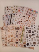 Zestaw 3 - naklejki do planera scrapooking DecoTime 30 szt. arkusze A4