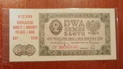 Banknot 2 zlote 1948r z nadrukiem  UNC- CF 9096856