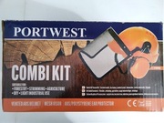 Zestaw ochronny głowy pilarza PORTWEST PW98 - kask nauszniki przyłbica 