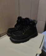 Trapery eleganckie 34 dziecięce zamszowe buty zimowe unisex skórzane skóra 