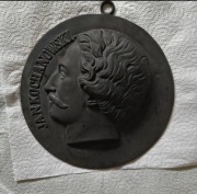 Medalion z wizerunkiem Jana Kochanowskiego Fabryka Mintera 1858r. Warszawa