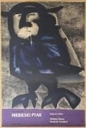 NIEBIESKI PTAK Lenica Jan ORYGINAŁ plakat filmowy RARE 1957