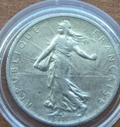 Francja 1 FRANK 1920 - SREBRO