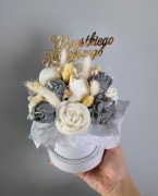 Flowerbox ze świec sojowych Dzień Matki