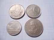 Polska PRL 20 zł złotych komplet