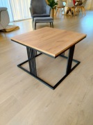 Stolik kawowy dąb Craft złoty 