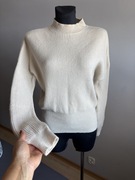 H&M Cashmere kremowy sweter damski kaszmirowy 100 % kaszmir M L