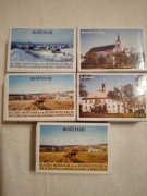 Zapałki kolekcjonerskie – Boží Dar, Czechy – komplet 5 sztuk, pełne