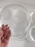 Zestaw 6 szklanych talerzyków deserowych