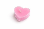 Świeczki w kształcie serca różowe – zestaw 9 szt