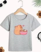 Koszulka biała słodka kapibara capybara