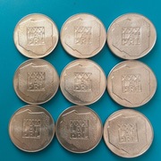 200 zł 1974 XXX lat PRL Srebro Dziewięć sztuk