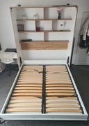 Łóżko składane z regałem 