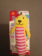 Miękka grzechotka sensoryczna w kształcie misia