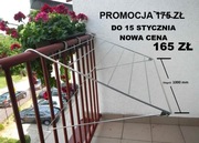 suszarka balkonowa PROMOCJA, ocynkowana, nierdzewna, na taras, 7 prętów