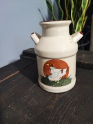 Ceramiczna kanka z kaczkami sielskie wiejskie Vintage