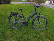 Rower trekkingowy damski - Lazaro Discovery Lady - Czarny mat - rozmiar 17