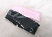 Opaska na oczy do spania jedwabna, miękka, blady róż lub czarna