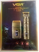 ZESTAW TRYMER DO WŁOSÓW MASZYNKA DO BRODY VGR NOWY ŁADOWARKA USB LED