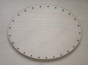 Baza do KOSZYKA 24/18 cm dno Spód KOSZA wiklinowego Owal ze sklejki2