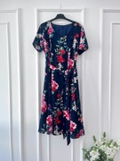 Sukienka midi szyfonowa w kwiaty 40 L