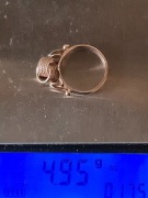 Złoty pierścionek pr. 583.