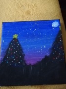 Obraz namalowany akrylowymi