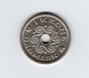 Dania 1 korona, moneta obiegowa
