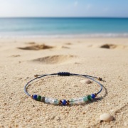 Bransoletka-amulet: Spokój i Harmonia - lapis lazuli, złoty hematyt