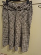 Spódnica, kratka, szary, beżowy, pasek, atmosphere 