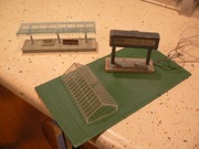 Peron skala TT  i szklarnia skala TT