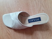 skórzne klapki, Ryłko, r. 35